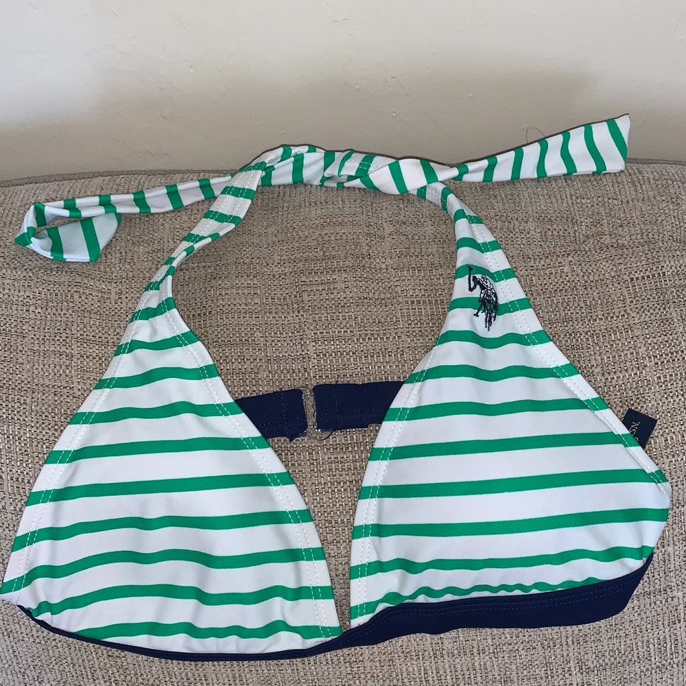 US Polo Assn 2 Piece Halter Bikini Set Size M